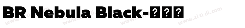 BR Nebula Black字体转换